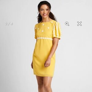 Modcloth Yellow How Sweet It Is Dress Size: Small